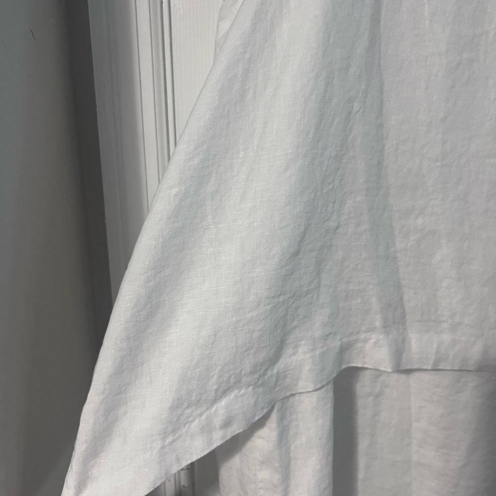J Jill PureJill XL women’s White Sleeveless Linen Shift Dress - Picture 8 of 8